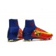Nike Crampons de Foot Mercurial Superfly V DF FG - Barcelona Rouge