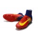 Nike Crampons de Foot Mercurial Superfly V DF FG - Barcelona Rouge