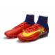 Nike Crampons de Foot Mercurial Superfly V DF FG - Barcelona Rouge