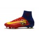 Nike Crampons de Foot Mercurial Superfly V DF FG - Barcelona Rouge