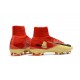 Nike Crampons de Foot Mercurial Superfly V DF FG - Rouge Or