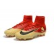 Nike Crampons de Foot Mercurial Superfly V DF FG - Rouge Or