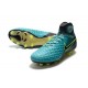 Chaussure de Foot Nouvelles Nike Magista Obra II FG - Bleu Noir