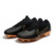 Chaussures Nouveaux Nike Mercurial Vapor Flyknit Ultra FG - Noir Or