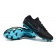 Chaussures Nouveaux Nike Mercurial Vapor Flyknit Ultra FG - Noir Bleu