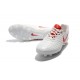 Nike Tiempo Legend 7 FG Kangourou Crampons Football - Blanc Rouge