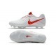 Nike Tiempo Legend 7 FG Kangourou Crampons Football - Blanc Rouge