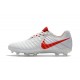 Nike Tiempo Legend 7 FG Kangourou Crampons Football - Blanc Rouge