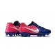 Nike Tiempo Legend 7 FG Kangourou Crampons Football - Bleu Rose