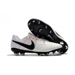 Chaussures Nouvel Nike Tiempo Legend VII FG ACC - Blanc Noir