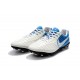 Chaussures Nouvel Nike Tiempo Legend VII FG ACC - Blanc Bleu