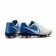 Chaussures Nouvel Nike Tiempo Legend VII FG ACC - Blanc Bleu