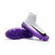 Nike Crampons de Foot Mercurial Superfly V DF FG - Blanc Viola