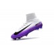 Nike Crampons de Foot Mercurial Superfly V DF FG - Blanc Viola