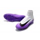 Nike Crampons de Foot Mercurial Superfly V DF FG - Blanc Viola