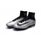 Nike Crampons de Foot Mercurial Superfly V DF FG - Argent Noir