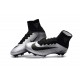 Nike Crampons de Foot Mercurial Superfly V DF FG - Argent Noir