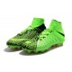 Crampons de Foot Nike HyperVenom Phantom III DF FG - Vert Noir