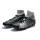 Crampons de Foot Nike HyperVenom Phantom III DF FG - Gris Noir