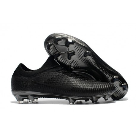 Chaussures Nouveaux Nike Mercurial Vapor Flyknit Ultra FG - Tout Noir