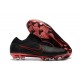 Chaussures Nouveaux Nike Mercurial Vapor Flyknit Ultra FG - Noir Rouge