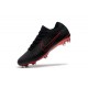 Chaussures Nouveaux Nike Mercurial Vapor Flyknit Ultra FG - Noir Rouge