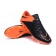 Crampons Nouveaux 2016 Neymar Nike Hypervenom Phinish FG Cuir Orange Noir