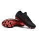 Chaussures Nouveaux Nike Mercurial Vapor Flyknit Ultra FG - Noir Rouge