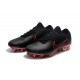 Chaussures Nouveaux Nike Mercurial Vapor Flyknit Ultra FG - Noir Rouge