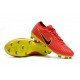 Chaussures Nouveaux Nike Mercurial Vapor Flyknit Ultra FG - Rouge Jaune