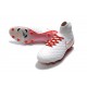 Nike Magista Obra II DF FG Crampon de Football - Blanc Rouge