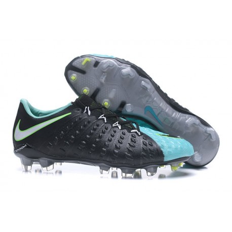 Nike Hypervenom Phantom III FG ACC Crampons de Football - Noir Bleu