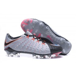 Nike Hypervenom Phantom III FG ACC Crampons de Football - Gris Noir Rouge