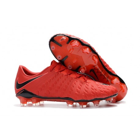 Nike Hypervenom Phantom III FG ACC Crampons de Football - Rouge Noir