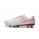 Nike Chaussure Foot Magista Opus II FG Homme Blanc Orange