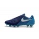 Nike Chaussure Foot Magista Opus II FG Homme Bleu Blanc