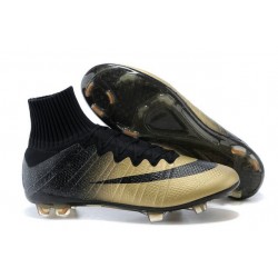 Crampons de Foot Ronaldo Nike Mercurial Superfly CR7 FG ACC Or Noir