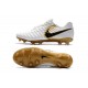 Chaussures Nouvel Nike Tiempo Legend VII FG ACC - Blanc Or