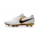 Chaussures Nouvel Nike Tiempo Legend VII FG ACC - Blanc Or