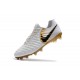 Chaussures Nouvel Nike Tiempo Legend VII FG ACC - Blanc Or