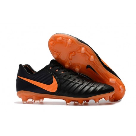 Chaussures Nouvel Nike Tiempo Legend VII FG ACC - Noir Orange