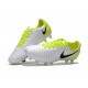 Nike Magista Opus 2 FG Crampons de Football - Blanc Jaune