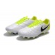 Nike Magista Opus 2 FG Crampons de Football - Blanc Jaune