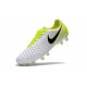 Nike Magista Opus 2 FG Crampons de Football - Blanc Jaune