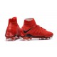 Crampons de Foot Nike HyperVenom Phantom III DF FG - Rouge Noir