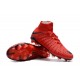 Crampons de Foot Nike HyperVenom Phantom III DF FG - Rouge Noir