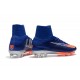 Chaussure Nouvelles Nike Mercurial Superfly 5 FG - Bleu Orange