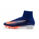 Chaussure Nouvelles Nike Mercurial Superfly 5 FG - Bleu Orange