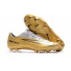 Nike Mercurial Vapor XI FG ACC Chaussures - Or Blanc