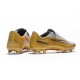 Nike Mercurial Vapor XI FG ACC Chaussures - Or Blanc